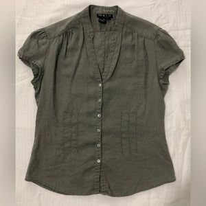 Blouse for women size L, color green, brand Tracy M